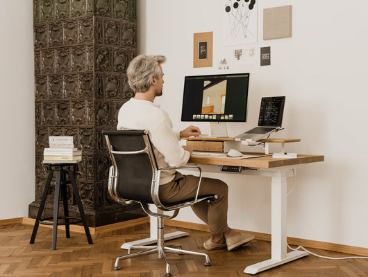 Oakywood Desk Shelf Bundle – Drawer & Laptop Stand – stylish wooden monitor riser and workspace organizer | , ,
