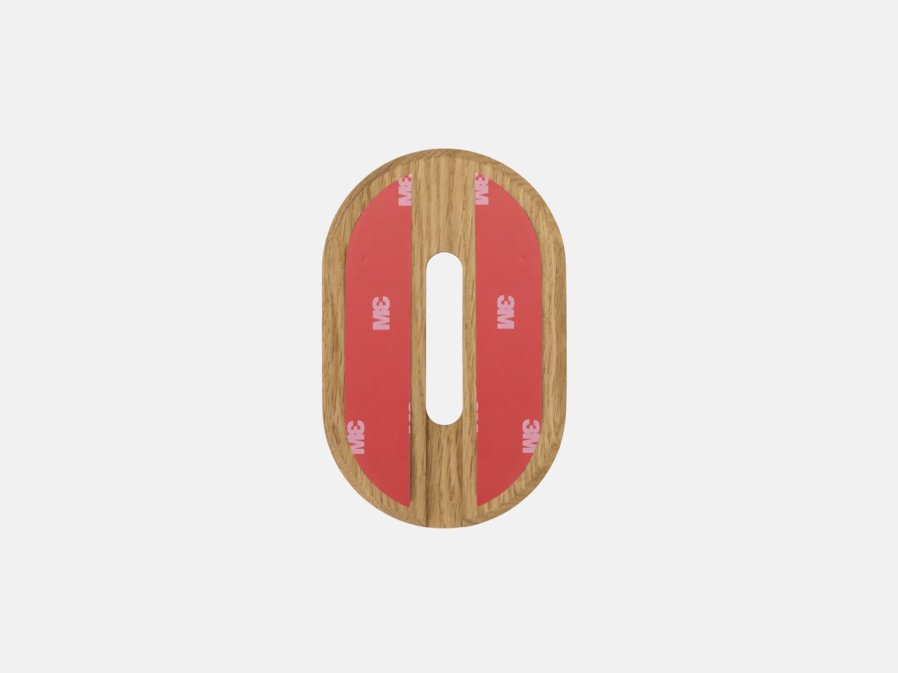 oak magsafe iphone wall mount - back | oak