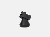 black magnetic charging apple watch stand - side | black