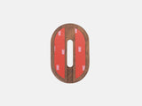 walnut magsafe iphone wall mount - back | walnut