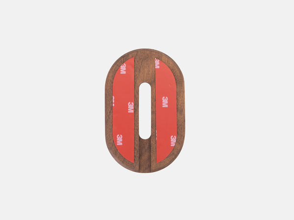 walnut magsafe iphone wall mount - back | walnut
