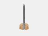 oakywood oak wooden laptop stand side view | oak