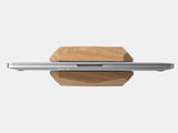 oakywood oak wooden laptop stand top view | oak