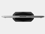oakywood black wooden laptop stand top view | black