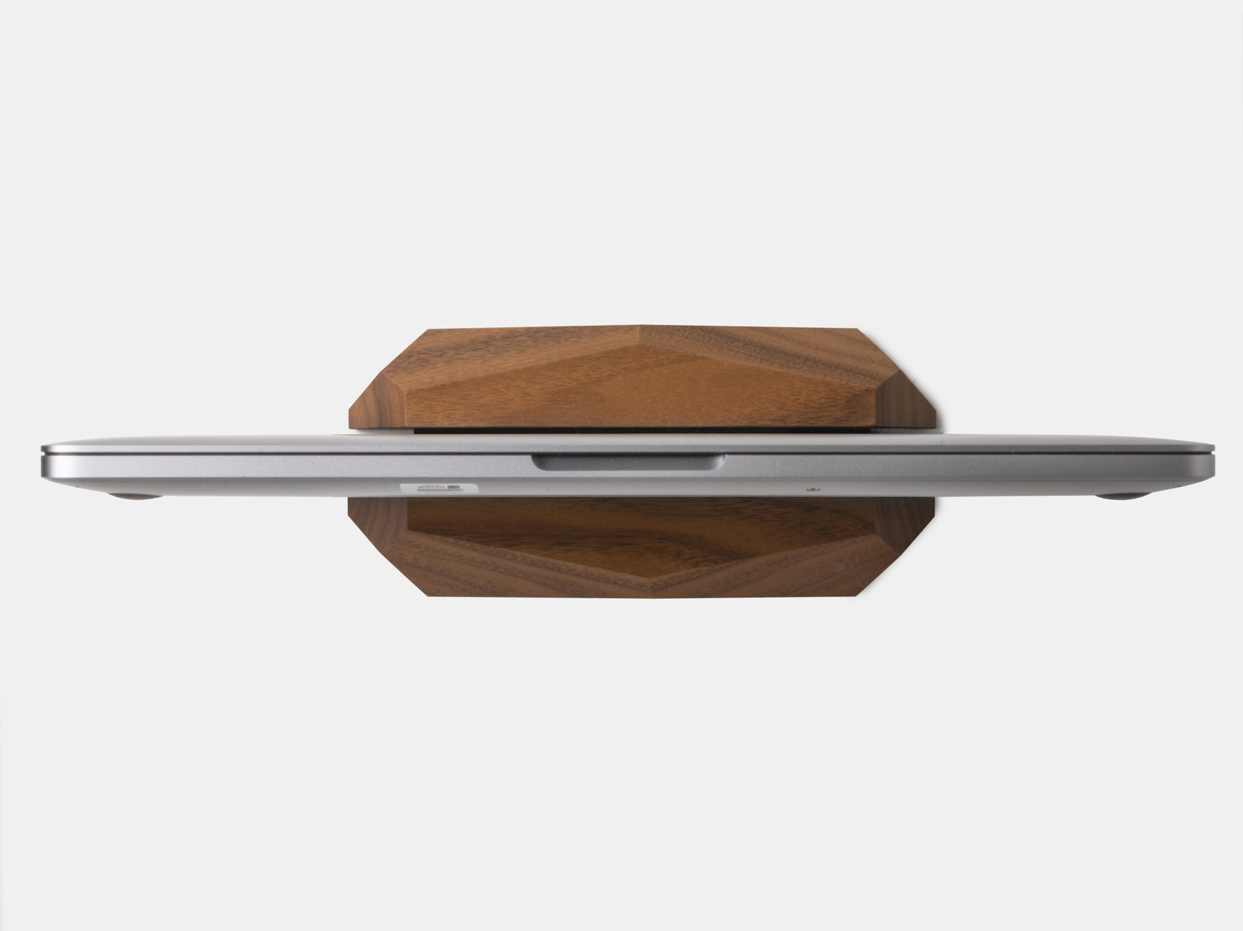 oakywood walnut wooden laptop stand top view | walnut