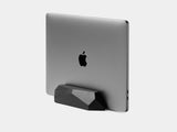 oakywood black wooden laptop stand | black