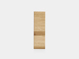 Rectangular wooden a4 document organizer on a white background| oak