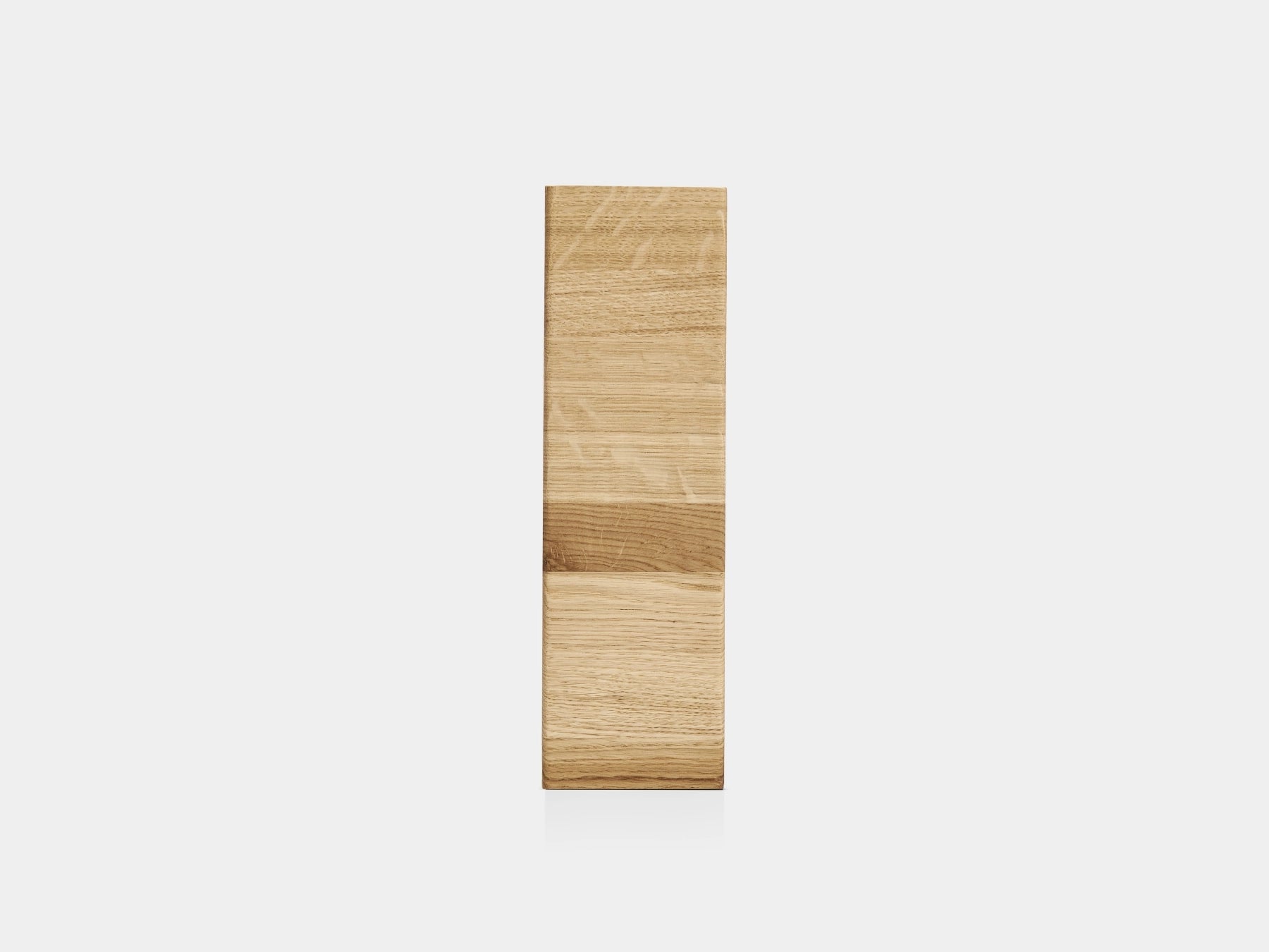 Rectangular wooden a4 document organizer on a white background| oak