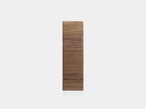 Wooden panel with a wavy texture on a white background| walnut