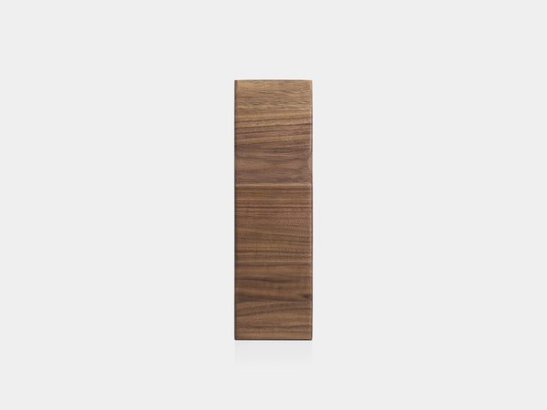 Wooden panel with a wavy texture on a white background| walnut