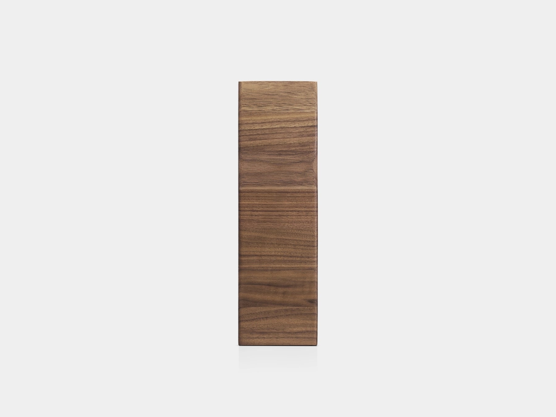 Wooden panel with a wavy texture on a white background| walnut