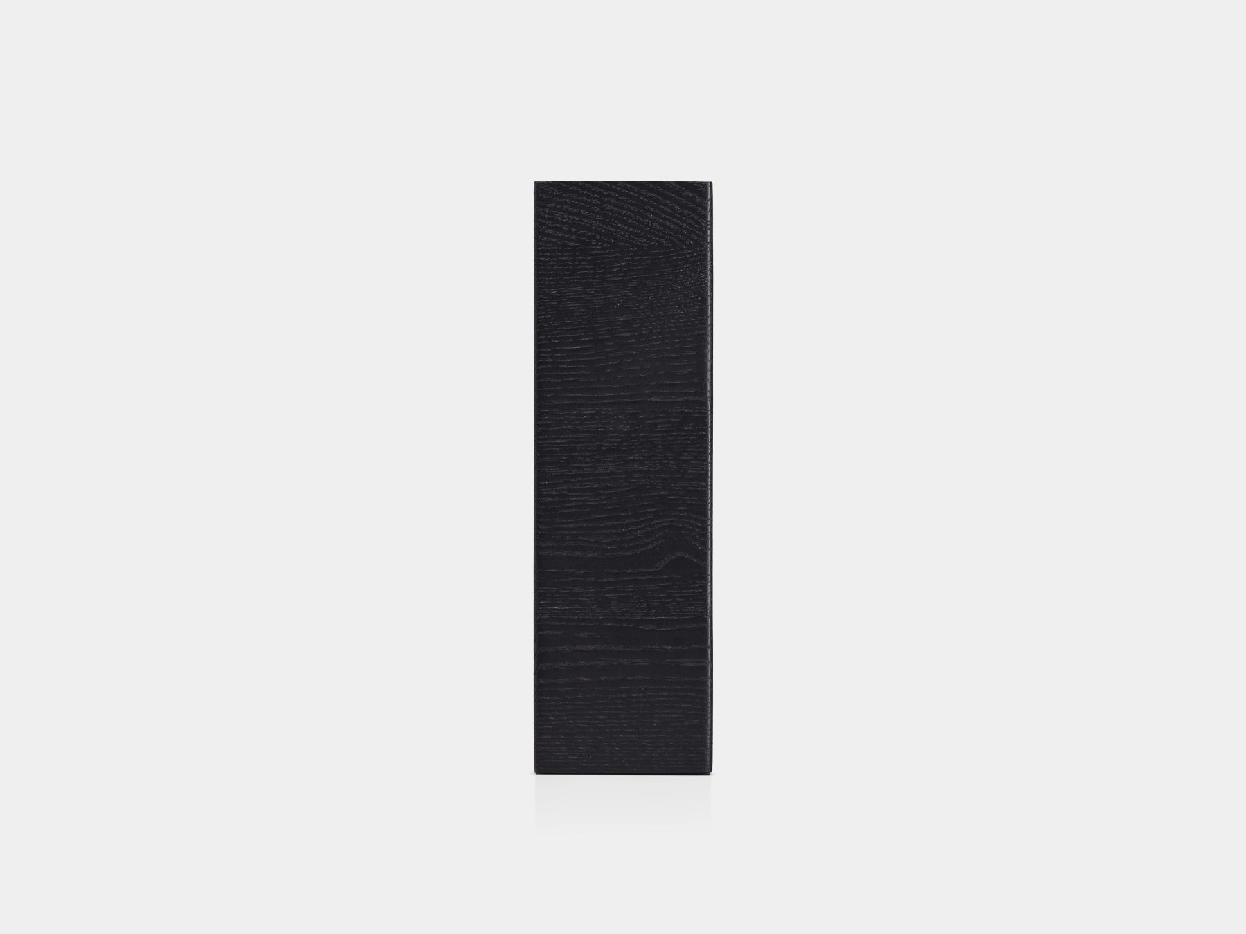 black wood document holder on a white background| black