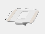 white desk shelf laptop dimensions | white, large (15-16″)