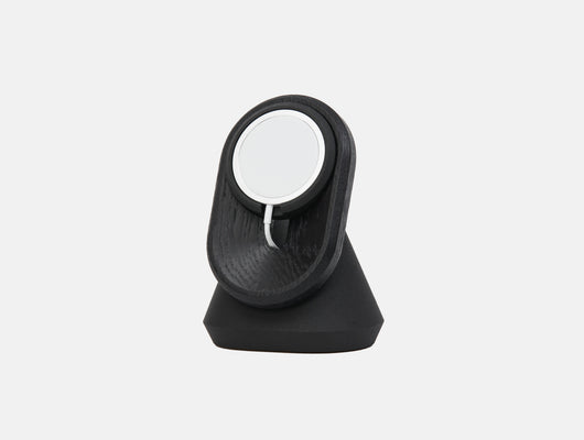 black magsafe iphone stand - front | black
