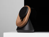 magsafe puck in walnut magsafe iphone stand | -