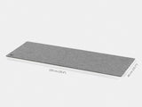 oakywood extra large grey felt desk mat empty view | grey, 100x40