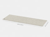 oakywood XL mat extra large stone grey felt desk mat empty view | stone grey, 100x40