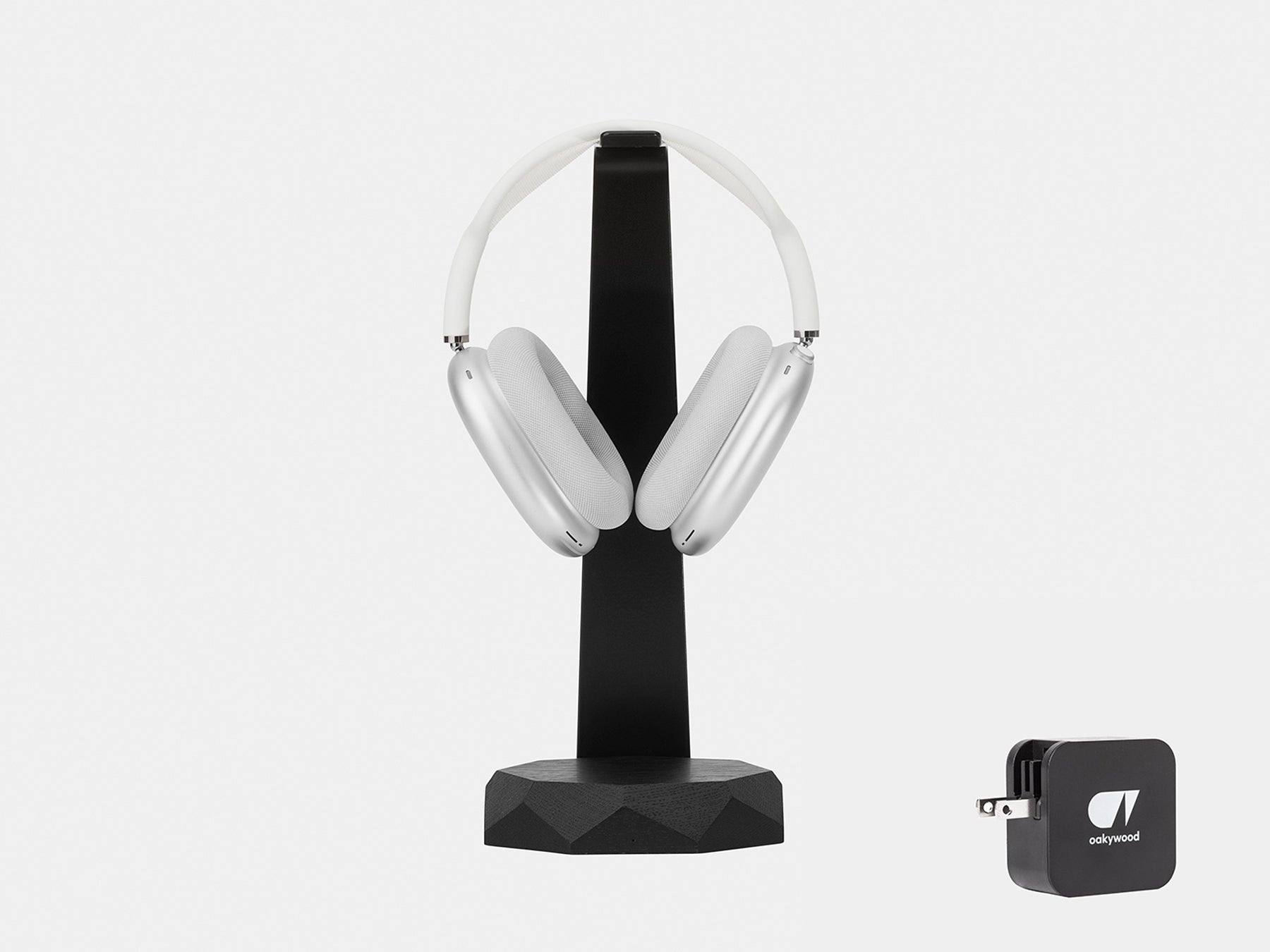 oakywood black headphone stand bundle US plug | black, US/CA (Adapter type A)