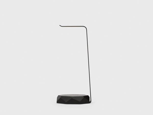 black 2in1 Headphones Stand with Wireless Charger | black