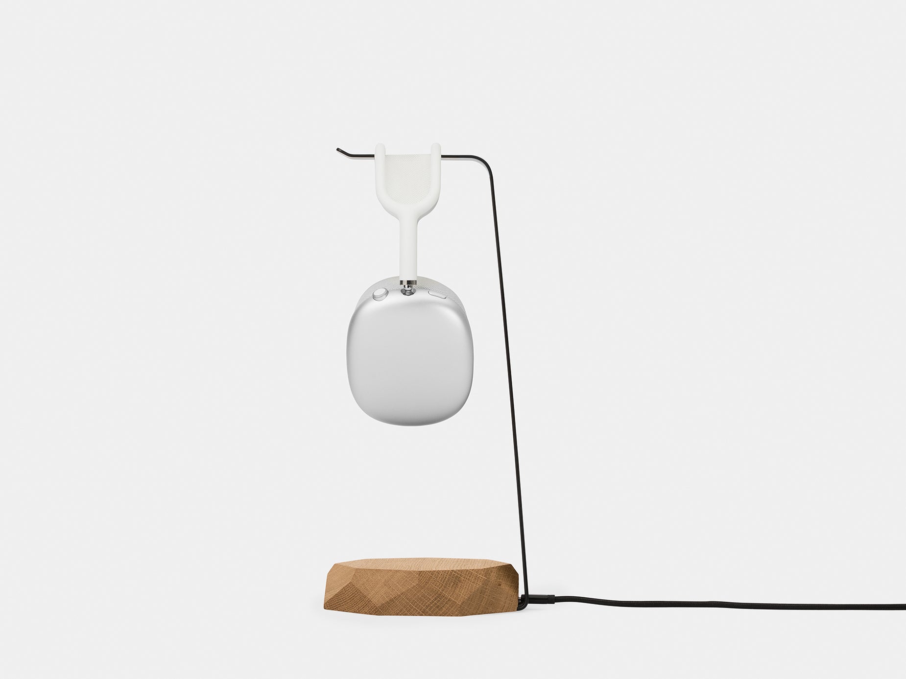 oak 2in1 Headphones Stand with Wireless Charger | oak