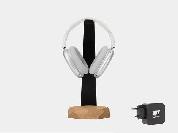oakywood oak headphone stand bundle EU plug | oak, EU (Adapter type C)