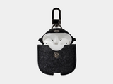 oakywood felt airpods case anthracite | anthracite, airpods 1/2