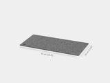 Gray rectangular mat with measurements on a white background oakywood | grey, 62x30
