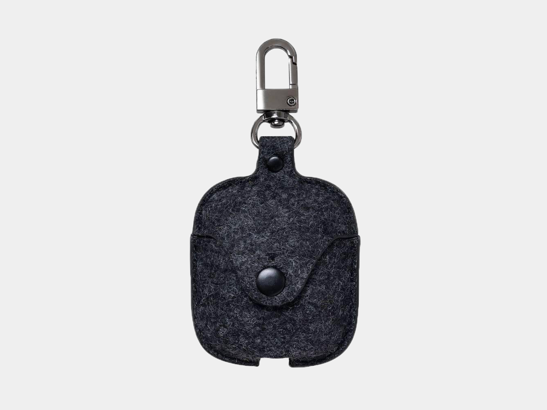 oakywood felt airpods case anthracite | anthracite, airpods 1/2