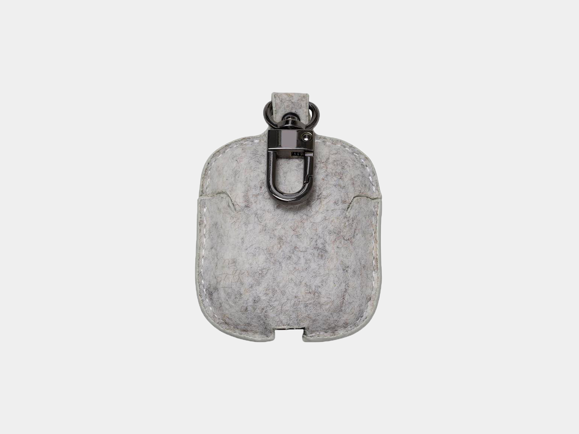 oakywood felt airpods case grey | stone grey, airpods 1/2