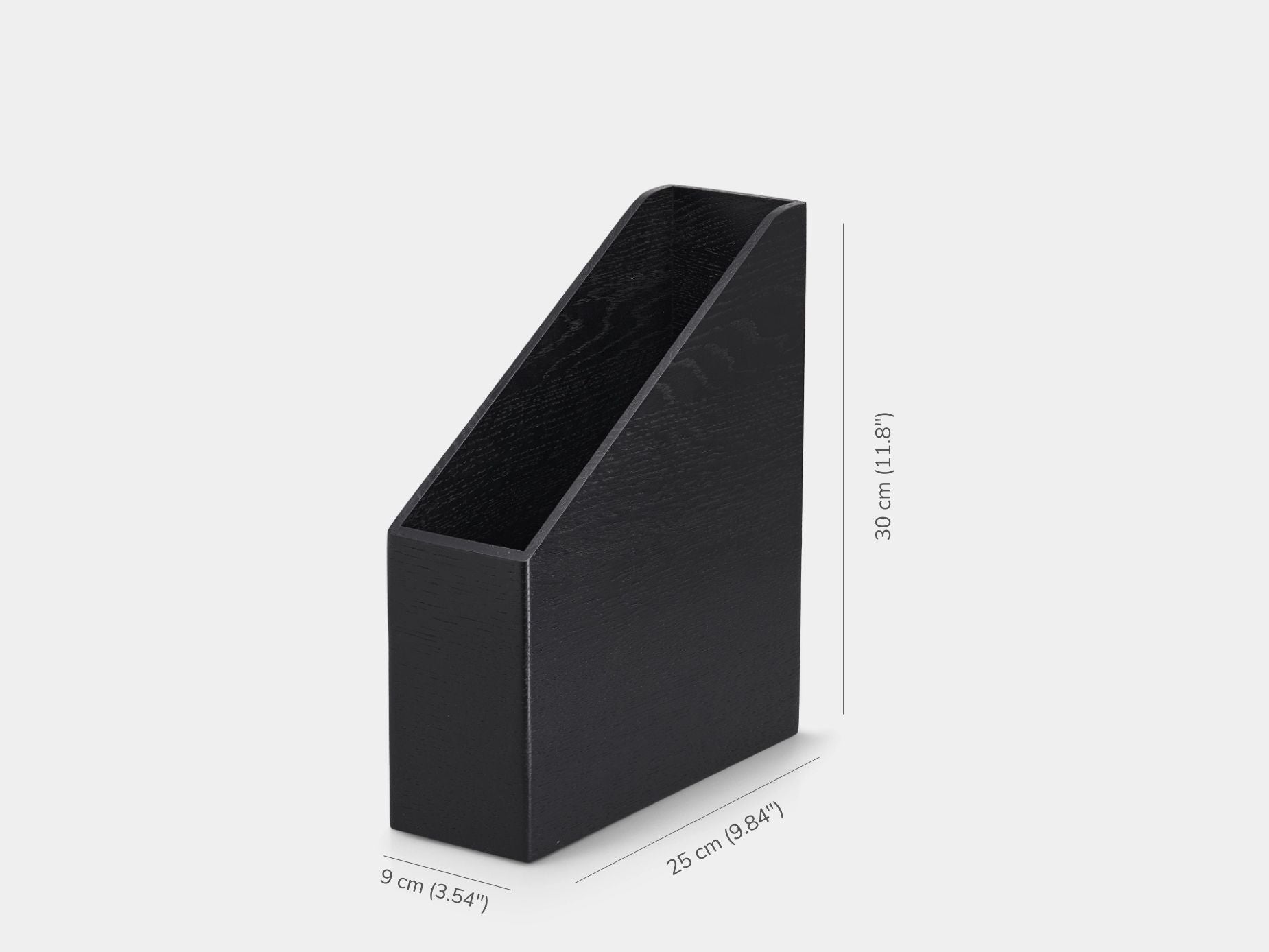 Black magazine holder on a white background| black