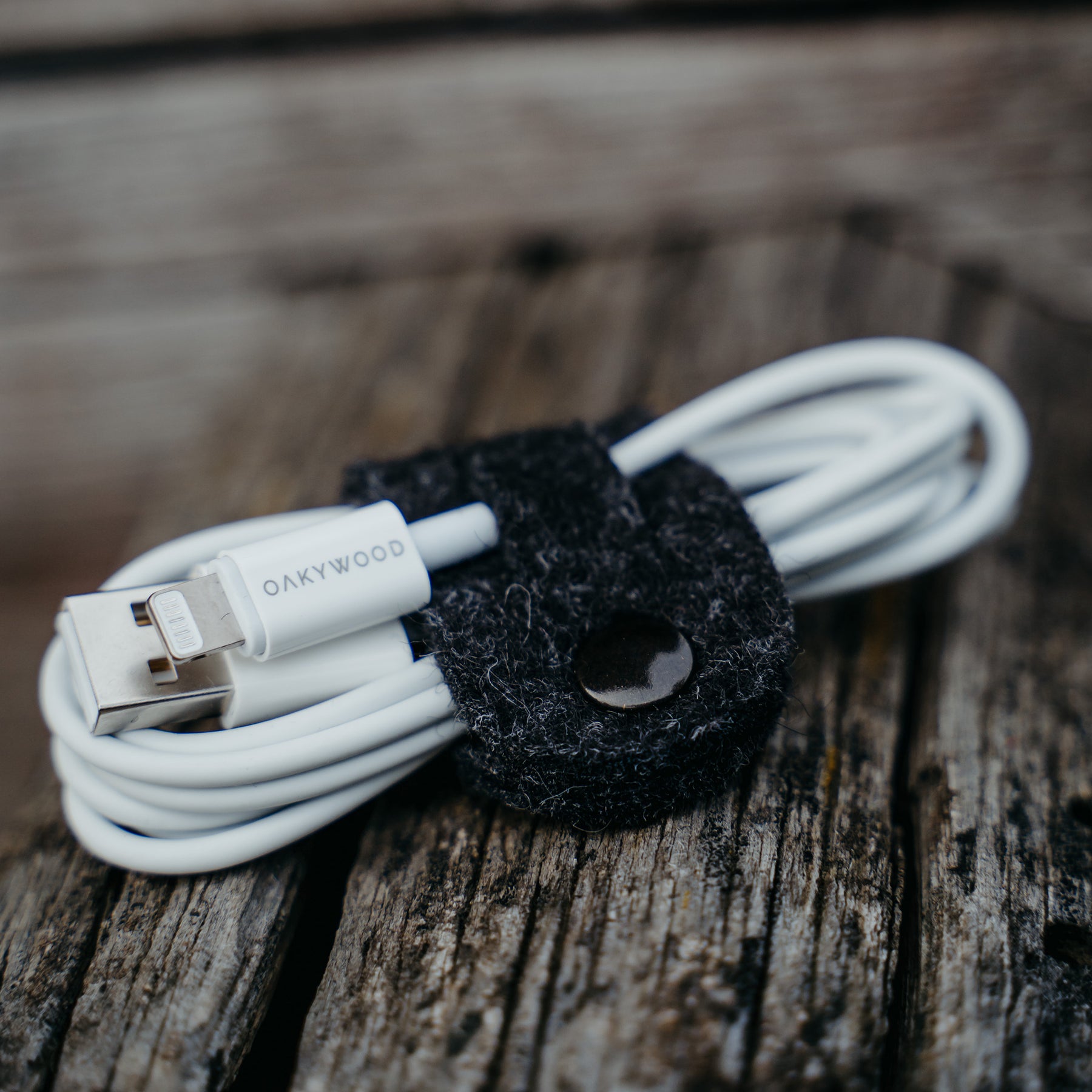 oakywood felt cable ties anthracite | anthracite