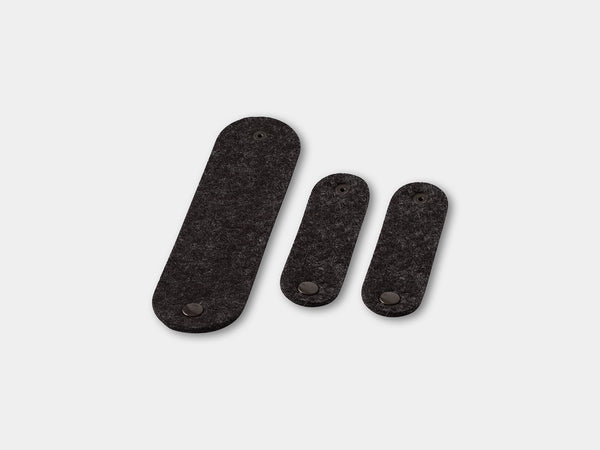 oakywood felt cable ties anthracite | anthracite