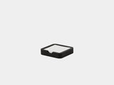 Oakywood OakyBlocks Sticky Notes Tray in black – minimalist black wooden tray for desktop notes | black