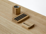 oakyblocks oak pen tray desk setup | -