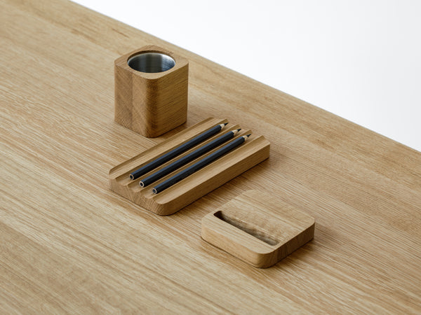 oakyblocks oak pen tray desk setup | -