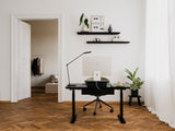 black oak wood oakywood Standing Desk Pro desk setup | black, , black