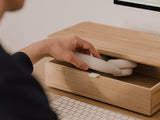 oakywood oak modular drawers with white base setup | light oak,