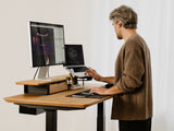 oakywood oak veneer desk setup | oak veneer, ,