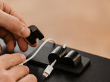 Easy to use magnetic Cable stop | black, 