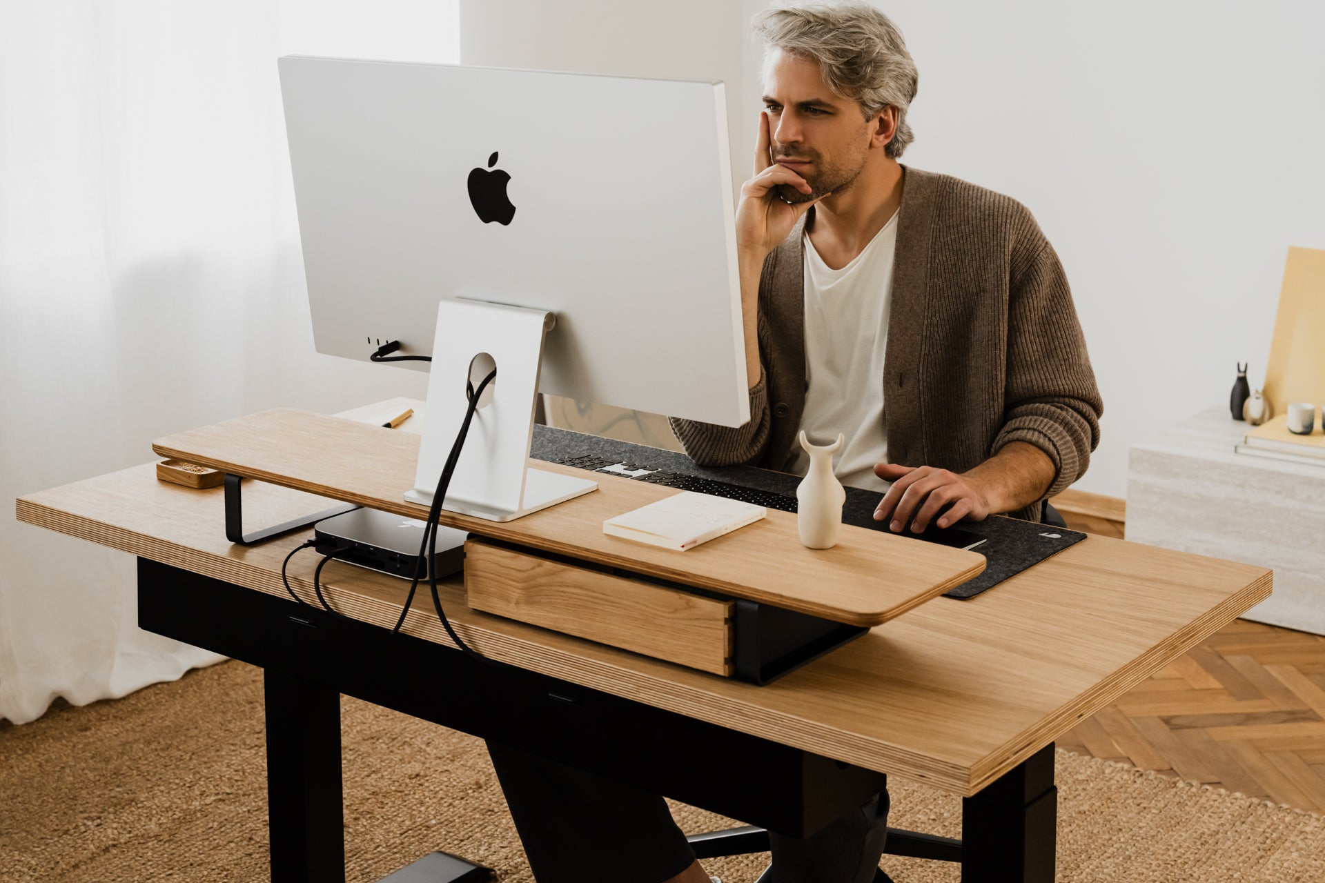 Oakywood Desk Shelf oak veneer | oak veneer,