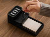 Oakywood Catchall Tray Mini in black – elegant black tray for a neat and organized workspace | black, 