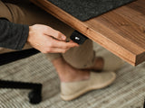 walnut wood oakywood Standing Desk Pro control panel closeup | walnut, ,