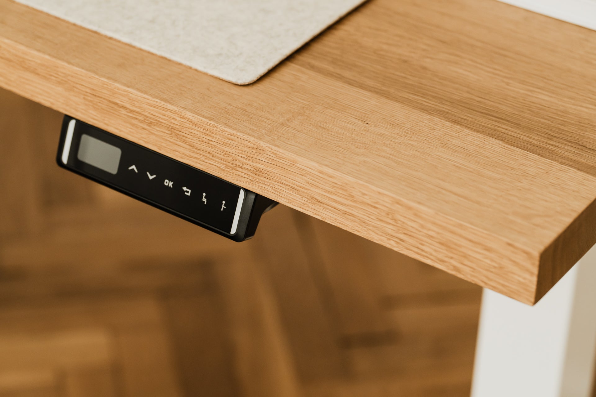 oakywood oak desk control panel closeup | oak, , 