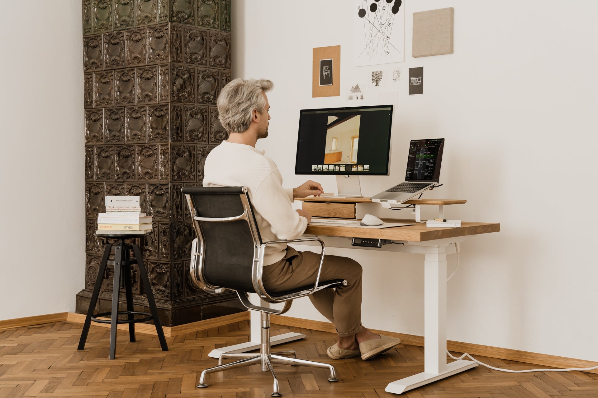 Oakywood Desk Shelf Bundle – Drawer & Laptop Stand – stylish wooden monitor riser and workspace organizer |  , , 