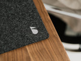Mousepad Oakywood desk mat wool felt structure | anthracite,