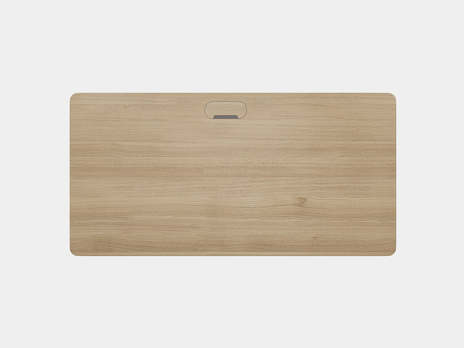 Adjustable standing desk with wooden top and white base on a light gray background Oakywood Des Touch Bundle in oak Standing Desk with cable management | light oak, ,