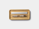 Oakywood Catchall Tray Mini in oak – elegant solid wood tray for organizing your desk | oak, large