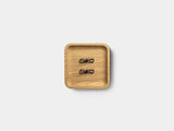 Oakywood Catchall Tray Mini in oak – functional wooden tray for organizing office supplies | oak, medium