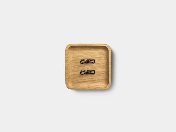 Oakywood Catchall Tray Mini in oak – functional wooden tray for organizing office supplies | oak, medium