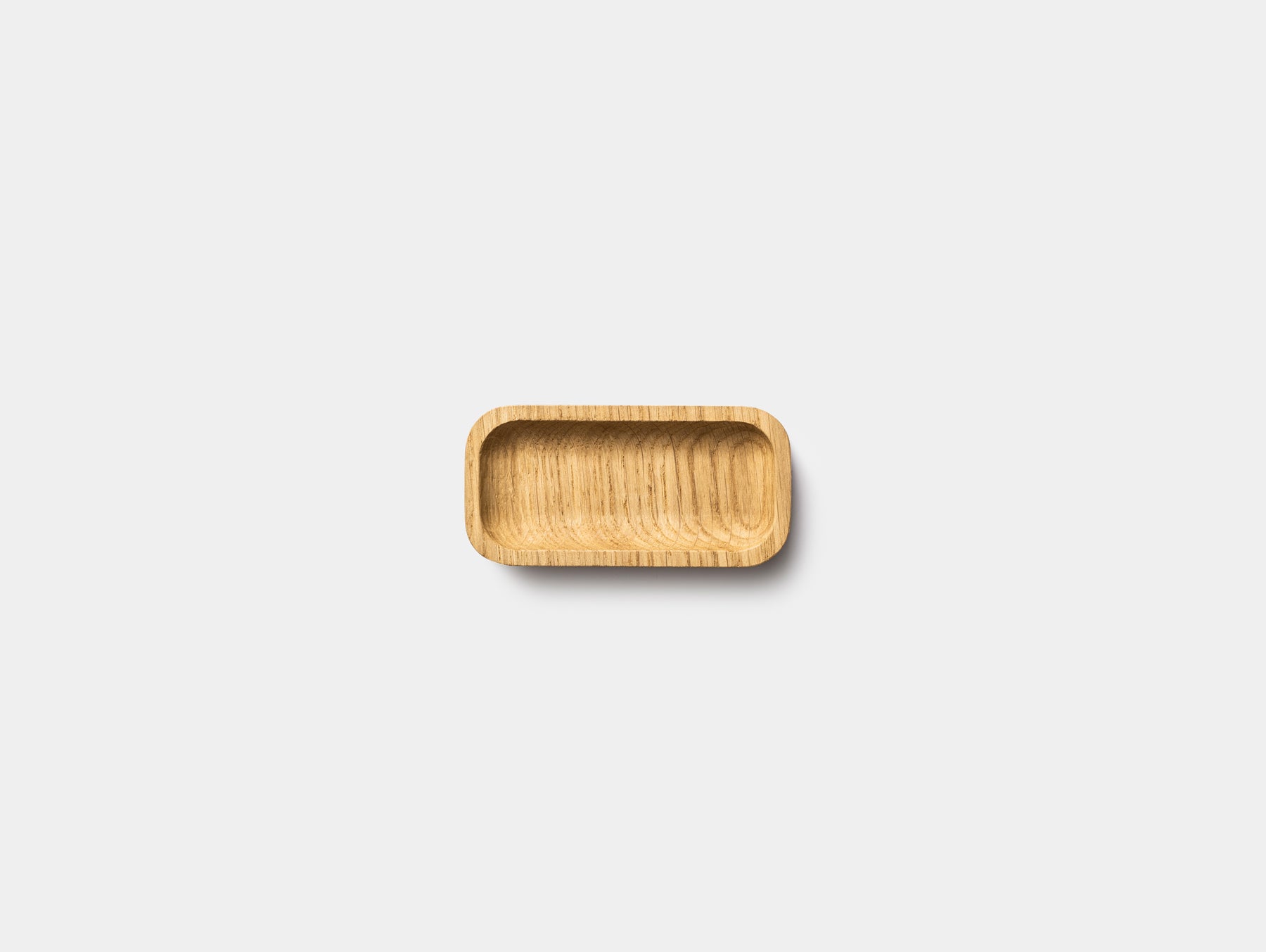 Oakywood Catchall Tray Mini in oak – elegant wooden tray for storing stationery and accessories | oak, small (2 pieces)